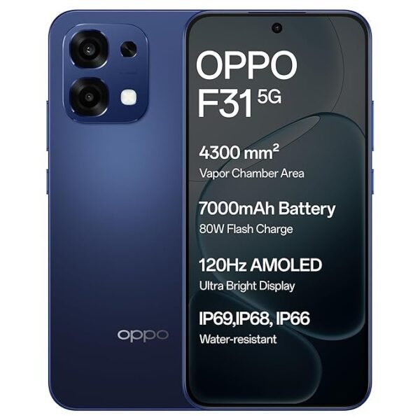 Oppo F31 5G (Midnight Blue, 8GB RAM, 256GB Storage)