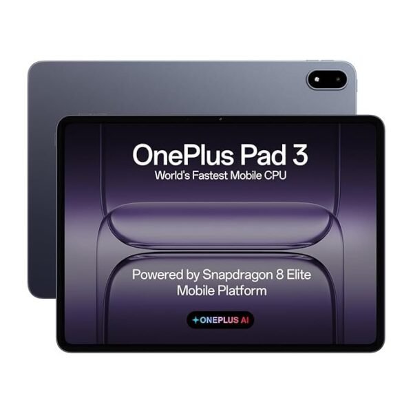 OnePlus Pad 3 World's Fastest Snapdragon 8 Elite Processor, 13.2" 3.4k Screen, 144Hz Adaptive Refresh Rate, 8 Speakers, AI, 12140 mAh Battery, 16 GB RAM + 512 GB ROM WiFi, Storm Blue